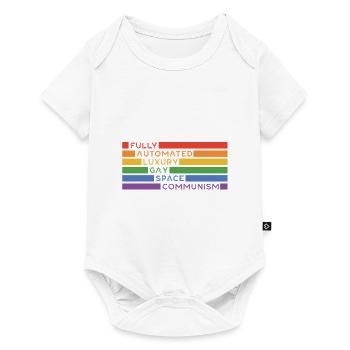 Fully Automated Luxury Gay Space Communism Lesbian - Baby Premium Kurzarmbody - Weiß - Vorne