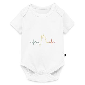 Ecg Heartbeat Graphic Bouldering Mountaineering Bo - Baby Premium Kurzarmbody - Weiß - Vorne