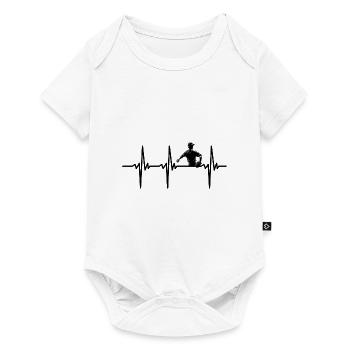 Heartbeat for Fan Baseball Athlete - Baby Premium short-sleeve bodysuit - white - Front