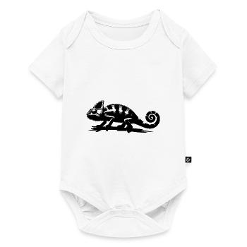 Terrarium Chamäleon Meister der tierischen Tarnung - Baby Premium Kurzarmbody - Weiß - Vorne
