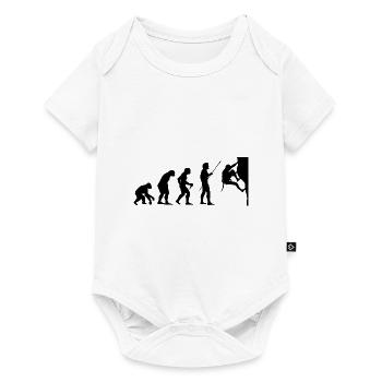 Climbing Evolution Boulderin Mountaineering Boulde - Baby Premium Kurzarmbody - Weiß - Vorne