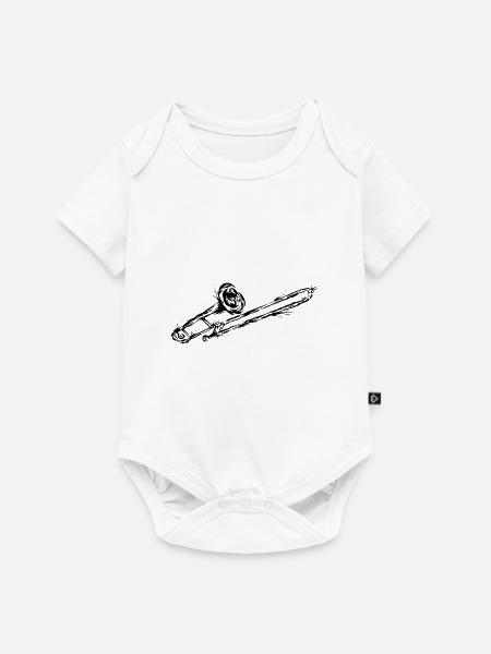 Posaune - Baby Premium Kurzarmbody - Weiß