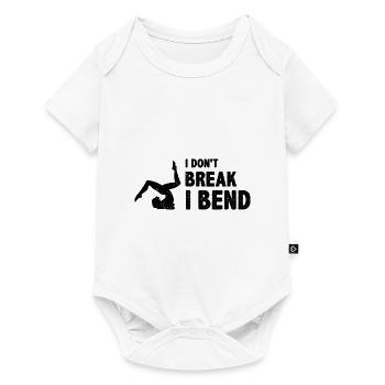 I Don't Break I Bend Acrobatics Gymnastics Sports - Baby Premium Kurzarmbody - Weiß - Vorne