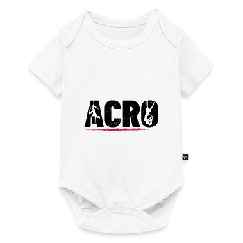 Retro Graphic Gymnast Gymnastics Acrobat Acrobatic - Baby Premium Kurzarmbody - Weiß - Vorne