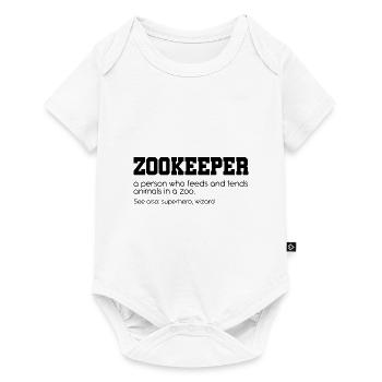 Definition Graphic Animal Keeper Zoo Keeper Animal - Baby Premium Kurzarmbody - Weiß - Vorne