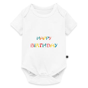 ALLES GUTE ZUM GEBURTSTAG. ALLES GUTE ZUM GEBURTSTAG. JAHRESTAG. - Baby Premium Kurzarmbody - Weiß - Vorne