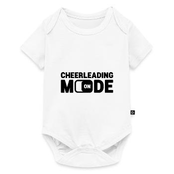 Cheerleading Mode On Gymnast Cheerleader Dancing C - Baby Premium Kurzarmbody - Weiß - Vorne
