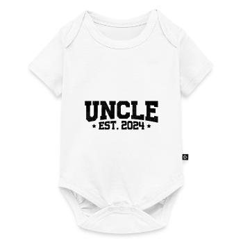 Uncle Est 2024 Pregnancy Announcement Gender Reve - Baby Premium short-sleeve bodysuit - white - Front