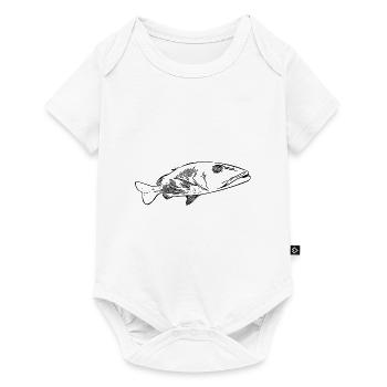 Grim grouper patrol in the sea - Baby Premium short-sleeve bodysuit - white - Front