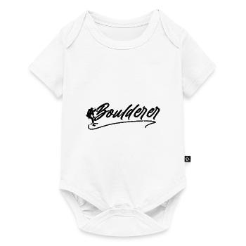 Retro Graphic Climbing Bouldering Rock Climber Mou - Baby Premium Kurzarmbody - Weiß - Vorne