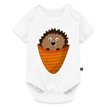 Igel - Baby Premium Kurzarmbody - Weiß - Vorne