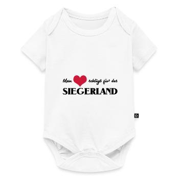 my heart beats victories for Siegerland - Baby Premium short-sleeve bodysuit - white - Front