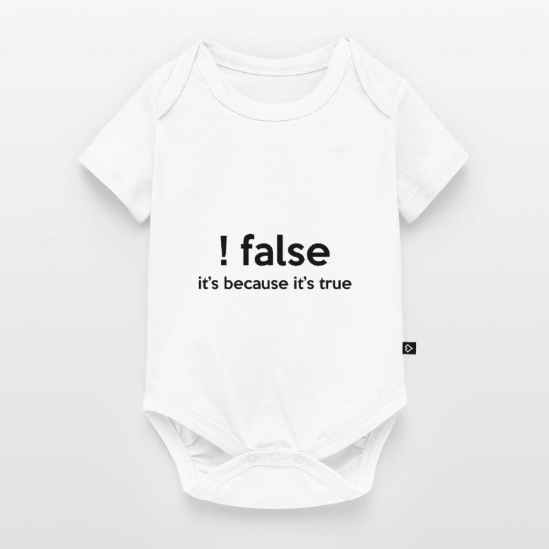 False It's Funny Because It's True Programmer Comp Baby Premium Kurzarmbody