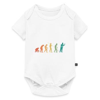 Evolution Graphic Dart Player Darts Dartboard Bull - Baby Premium short-sleeve bodysuit - white - Front