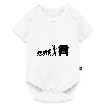 Evolution Bus School Bus Driver Driving Busman - Baby Premium short-sleeve bodysuit - white - Front