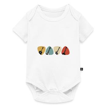 Guitar Graphic Guitar Player Rock Band Member Musi - Baby Premium Kurzarmbody - Weiß - Vorne