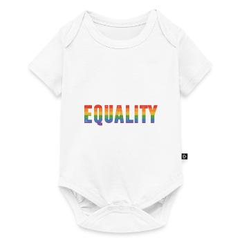 Equality Gay Pride Lgbtq Rainbow Transgender Bisex - Baby Premium Kurzarmbody - Weiß - Vorne