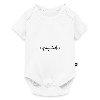 Heartbeat Graphic Kayaking Canoe Rowing Rower Padd - Baby Premium Kurzarmbody - Weiß - Vorne