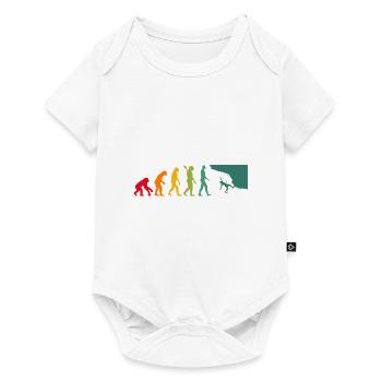 Evolution Graphic Climbing Climber Bouldering Boul - Baby Premium Kurzarmbody - Weiß - Vorne