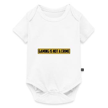 Gaming Is Not The Crime Video Game Player Gaming G - Baby Premium Kurzarmbody - Weiß - Vorne