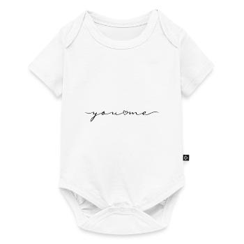 You and Me You and Me love calligraphy font - Baby Premium short-sleeve bodysuit - white - Front