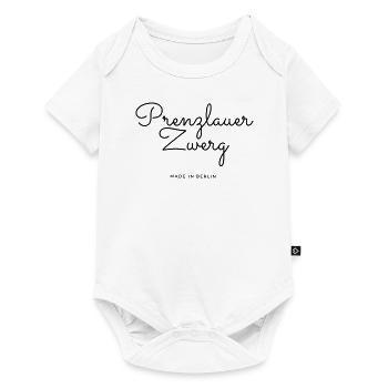 Prenzlauer Zwerg Babybody oder T-Shirt - Baby Premium Kurzarmbody - Weiß - Vorne