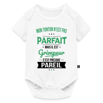 Mon tonton n'est pas parfait - Grimpeur - Body à manches courtes Premium Bébé - blanc - Devant