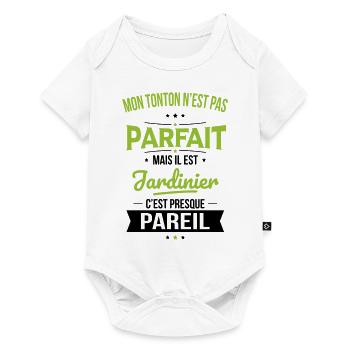 Mon tonton n'est pas parfait - Jardinier - Body à manches courtes Premium Bébé - blanc - Devant