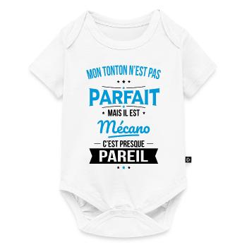 Mon tonton n'est pas parfait - Mécano - Body à manches courtes Premium Bébé - blanc - Devant