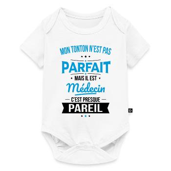 Mon tonton n'est pas parfait - Médecin - Body à manches courtes Premium Bébé - blanc - Devant