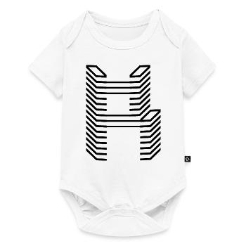Conception unique du logo Letter R - Body à manches courtes Premium Bébé - blanc - Devant