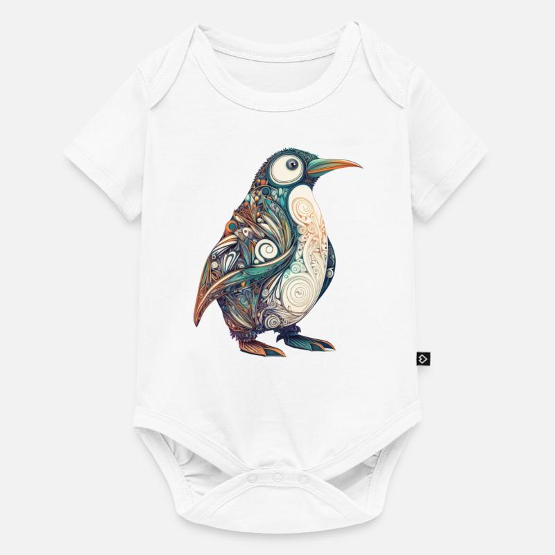 Arctic Harmony - Pinguindala Design - Body à manches courtes Premium Bébé - blanc