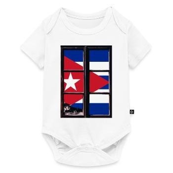 Cuba Drapeau Caraïbes Vacances Cuba Voyage La Havane - Body à manches courtes Premium Bébé - blanc - Devant