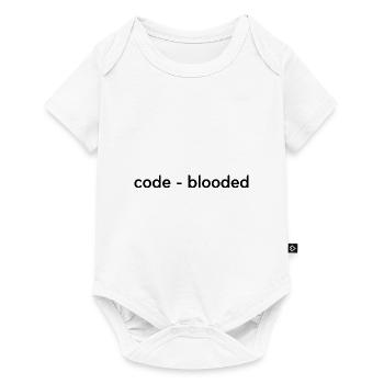 Code Blooded Programming Software Developer Admin - Baby Premium Kurzarmbody - Weiß - Vorne