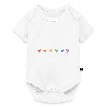 Equality Gay Pride Lgbtq Rainbow Transgender Bisex - Baby Premium Kurzarmbody - Weiß - Vorne