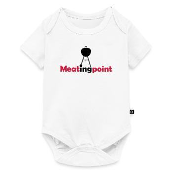 Meatingpoint Grill - Baby Premium Kurzarmbody - Weiß - Vorne