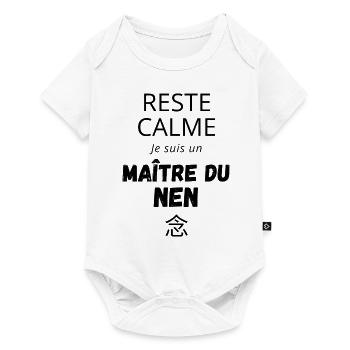Remain Calm Master of the NEN - Anime Manga - Baby Premium short-sleeve bodysuit - white - Front