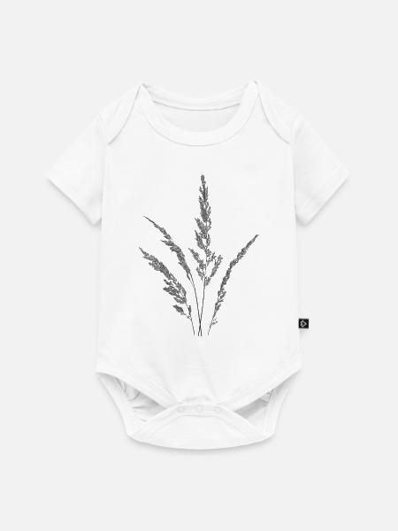 Gräser - Baby Premium Kurzarmbody - Weiß