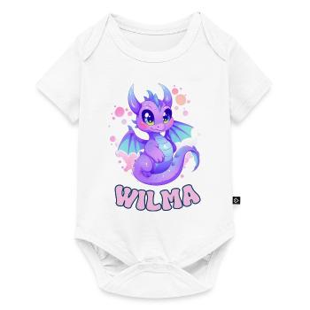 Wilma - Nom - Dragon - Body à manches courtes Premium Bébé - blanc - Devant