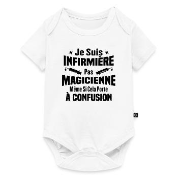 Je suis une infirmière pas magicienne - Body à manches courtes Premium Bébé - blanc - Devant