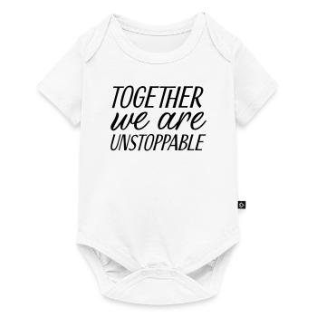 Together we are unstoppable - Baby Premium short-sleeve bodysuit - white - Front