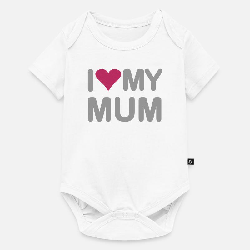 J’adore ma maman - Body à manches courtes Premium Bébé - blanc