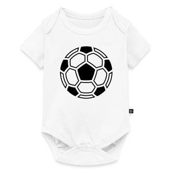 Football Mosaic (Ball Logo Symbol Pictogram / 1C) - Baby Premium short-sleeve bodysuit - white - Front