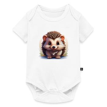 Un hérisson mignon - Body à manches courtes Premium Bébé - blanc - Devant