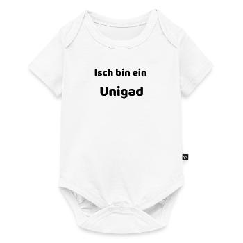Unikat auf Sächsisch - Baby Premium Kurzarmbody - Weiß - Vorne