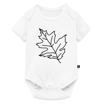 Érable Feuille d'érable Feuille d'érable Arbre Forêt Forêt - Body à manches courtes Premium Bébé - blanc - Devant