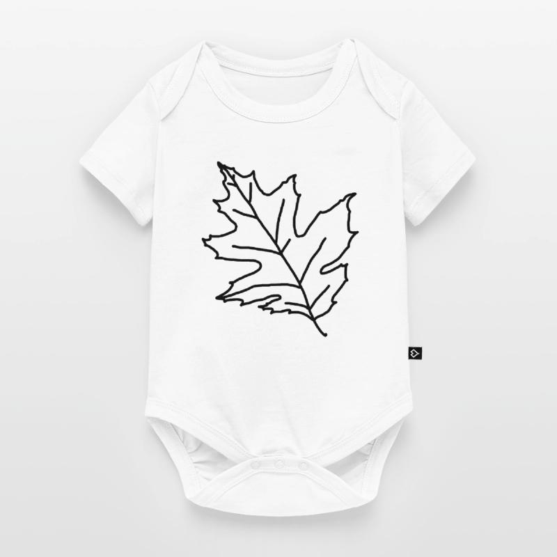 Maple Maple Leaf Maple Leaf Tree Forest Forest Baby Premium short-sleeve bodysuit