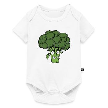 Broccoli Gemüse Geschenk Garten Essen Gesundheit - Baby Premium Kurzarmbody - Weiß - Vorne