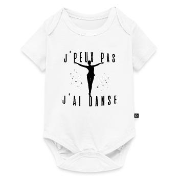 J peux pas j ai danse ballet idée cadeau tshirt - Body à manches courtes Premium Bébé - blanc - Devant
