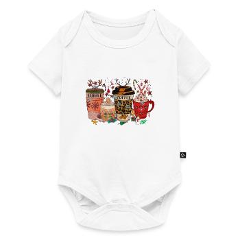 Weihnachtskaffee, Weihnachtsfeier, Weihnachtsstimmung - Baby Premium Kurzarmbody - Weiß - Vorne